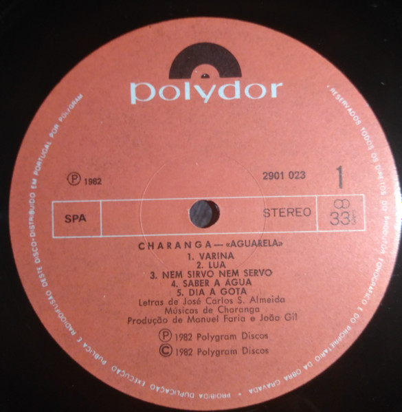 Charanga - Aguarela | Polydor (2901 023) - 3