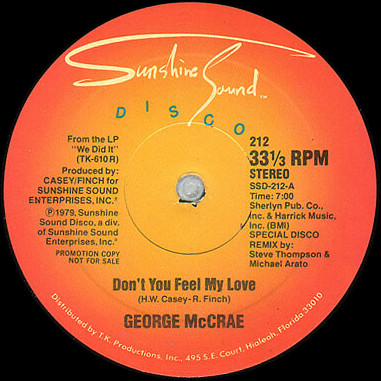 George McCrae - Don't You Feel My Love | Sunshine Sound Disco (212) - main George McCrae - Don't You Feel My Love | Sunshine Sound Disco (212) - main