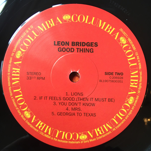 Leon Bridges - Good Thing | Columbia (C-206928) - 4