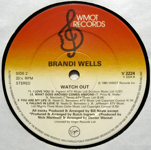Brandi Wells - Watch Out | WMOT Records (V 2224) - 4 Brandi Wells - Watch Out | WMOT Records (V 2224) - 4