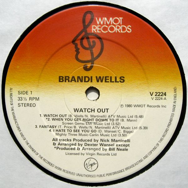 Brandi Wells - Watch Out | WMOT Records (V 2224) - 3 Brandi Wells - Watch Out | WMOT Records (V 2224) - 3