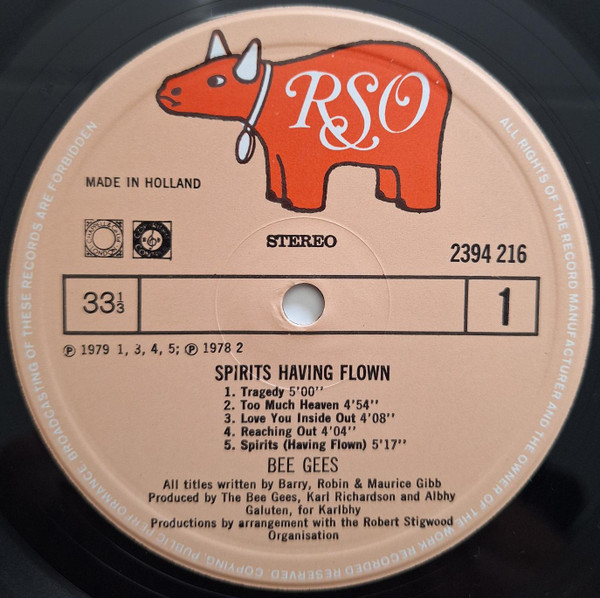 Bee Gees - Spirits Having Flown | RSO (2394 216) - 4 Bee Gees - Spirits Having Flown | RSO (2394 216) - 4