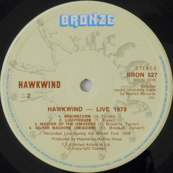 Hawkwind - Live Seventy Nine | Bronze (BRON 527) - 4