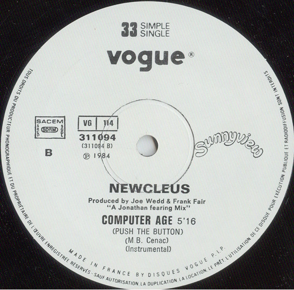 Newcleus - Computer Age (Push The Button) | Sunnyview (311094) - 4