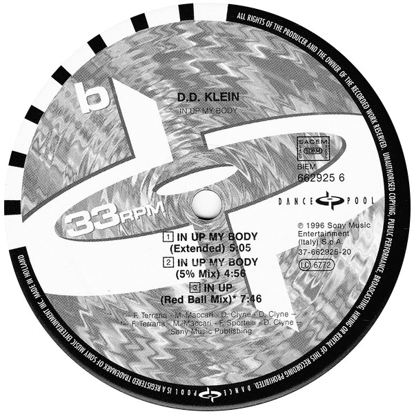 D.D. Klein - In Up My Body | Dance Pool (DAN 662925 6)