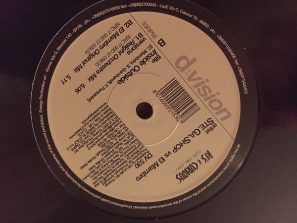 Ste.Ga.Shop Vs. El Mambro - Inside Outside | D:vision Records (DV 530)