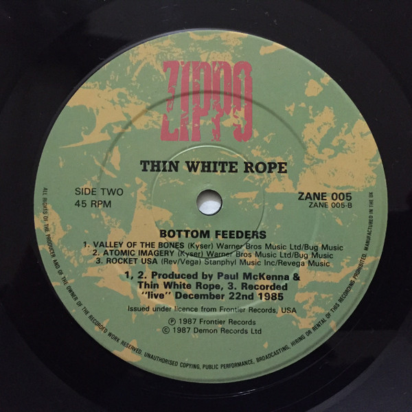 Thin White Rope - Bottom Feeders | Zippo Records (ZANE 005) - 4 Thin White Rope - Bottom Feeders | Zippo Records (ZANE 005) - 4