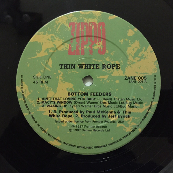 Thin White Rope - Bottom Feeders | Zippo Records (ZANE 005) - 3 Thin White Rope - Bottom Feeders | Zippo Records (ZANE 005) - 3
