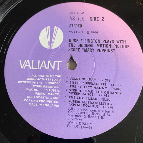 Plays With The Original Motion Picture Score Mary Poppins