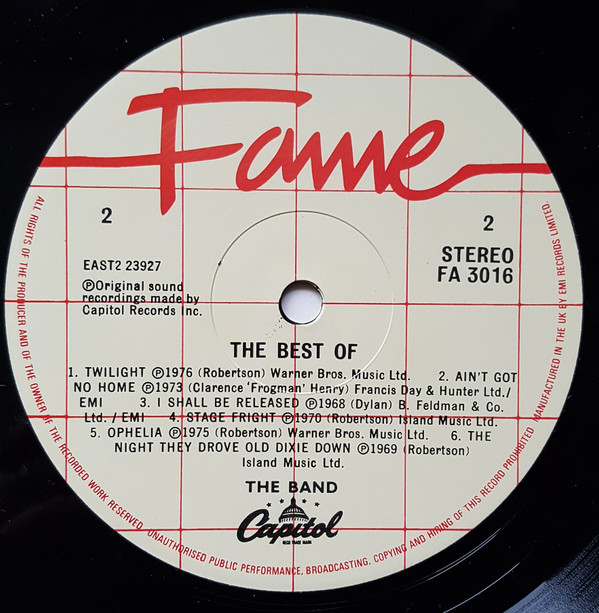 The Band - The Best Of The Band | Fame (FA3016) - 3