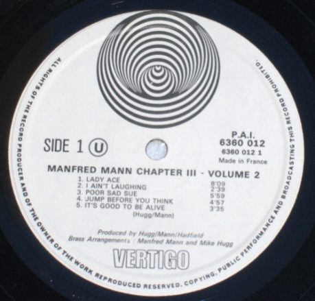 Manfred Mann Chapter Three - Volume Two | Vertigo (6360 012) - 4 Manfred Mann Chapter Three - Volume Two | Vertigo (6360 012) - 4