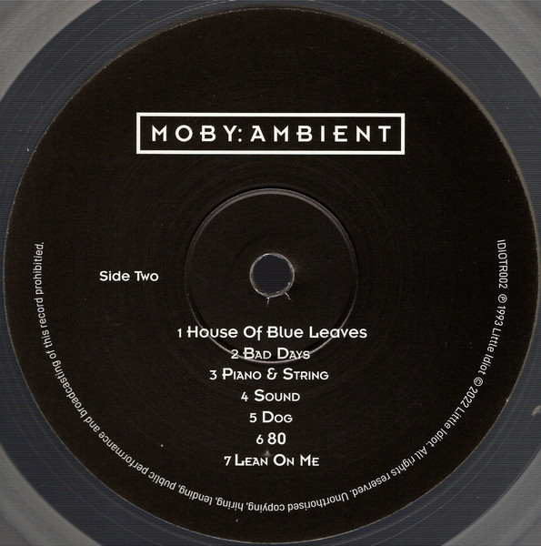 Moby - Ambient | Little Idiot (IDIOTR002) - 4 Moby - Ambient | Little Idiot (IDIOTR002) - 4