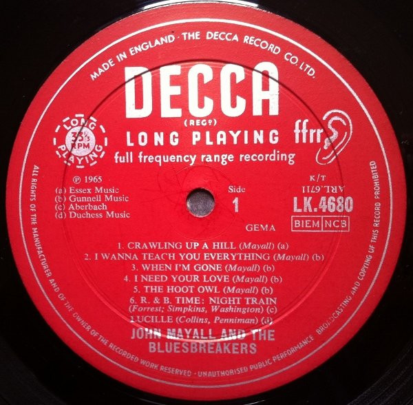 John Mayall - John Mayall Plays John Mayall | Decca (LK 4680) - 3 John Mayall - John Mayall Plays John Mayall | Decca (LK 4680) - 3