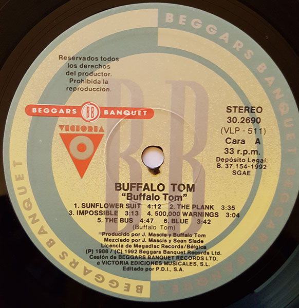 Buffalo Tom - Buffalo Tom | Beggars Banquet (VLP-511) - 3