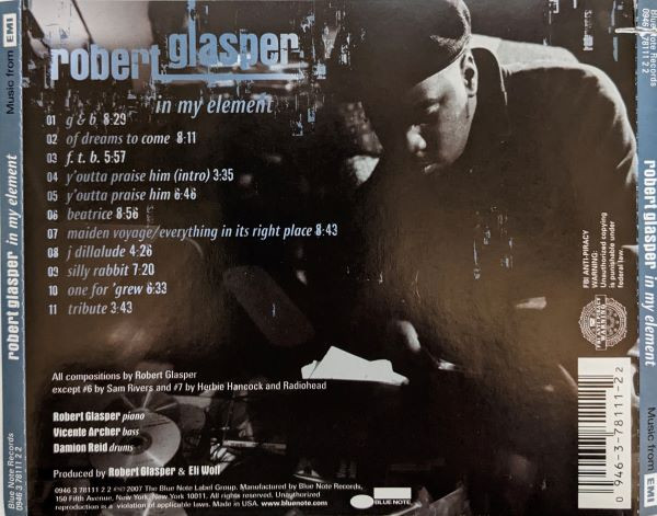Robert Glasper - In My Element | Blue Note (0946 3 78111 2 2) - 2