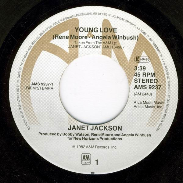 Janet Jackson - Young Love | A&M Records (AMS 9237) - 3
