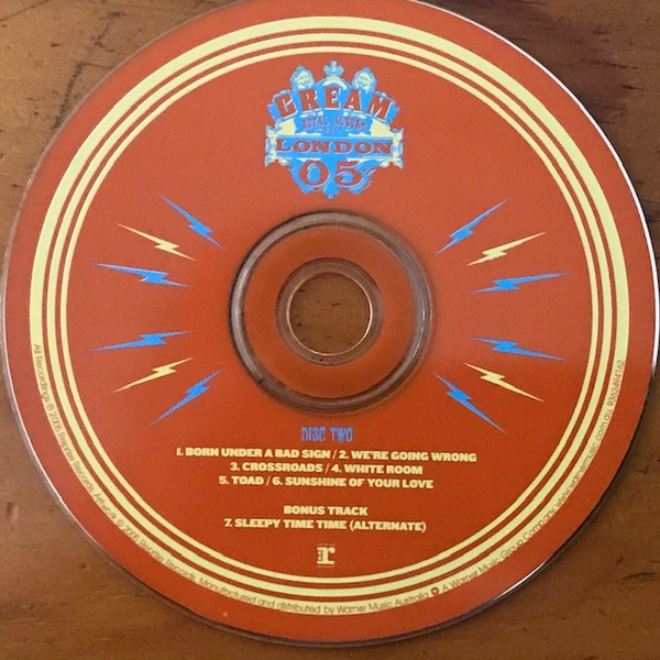 Cream - Royal Albert Hall - London - May 2-3-5-6 2005 | Reprise Records (9362494162) - 4 Cream - Royal Albert Hall - London - May 2-3-5-6 2005 | Reprise Records (9362494162) - 4