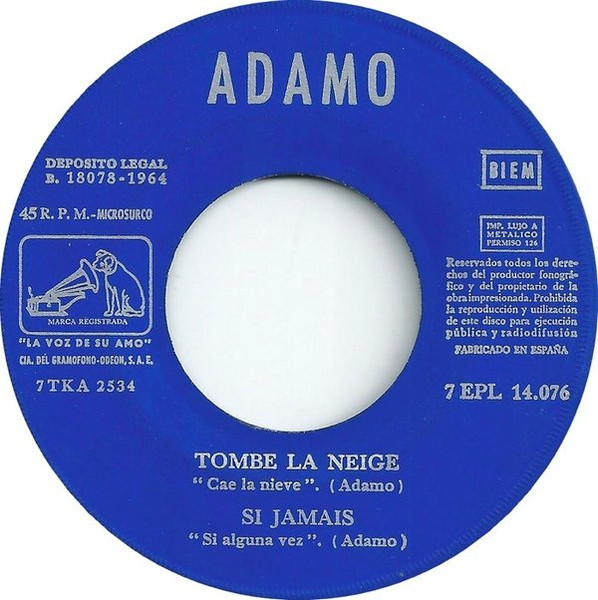 Adamo - Quand Les Roses | La Voz De Su Amo (7EPL 14.076) - 3 Adamo - Quand Les Roses | La Voz De Su Amo (7EPL 14.076) - 3