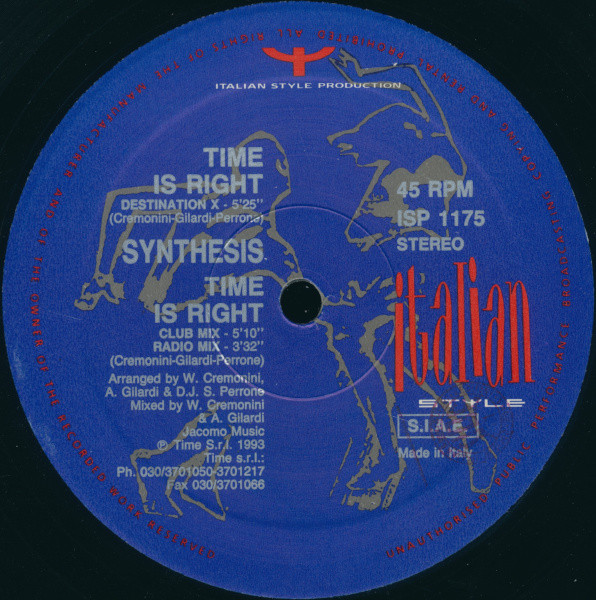 Synthesis - Time Is Right | Italian Style Production (ISP 1175) - main