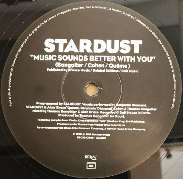 Stardust - Music Sounds Better With You | Because Music (BEC5543668) - 2