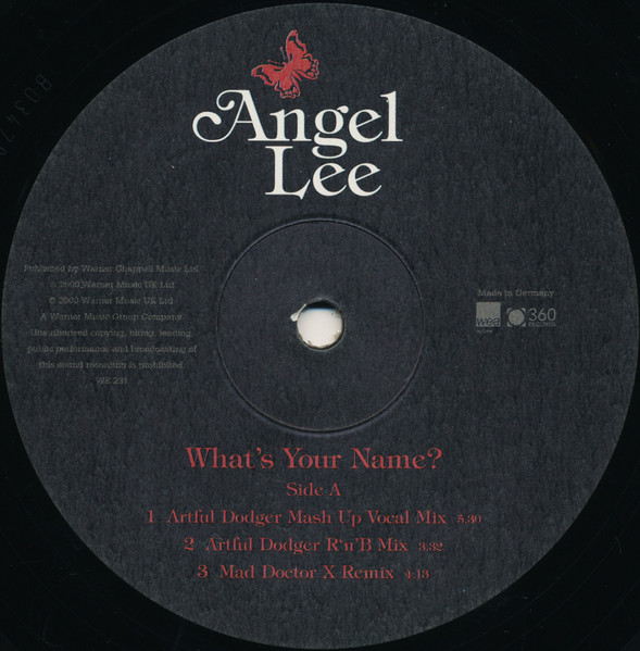 Angel Lee - What's Your Name? | WEA Records (8573835810) - 3