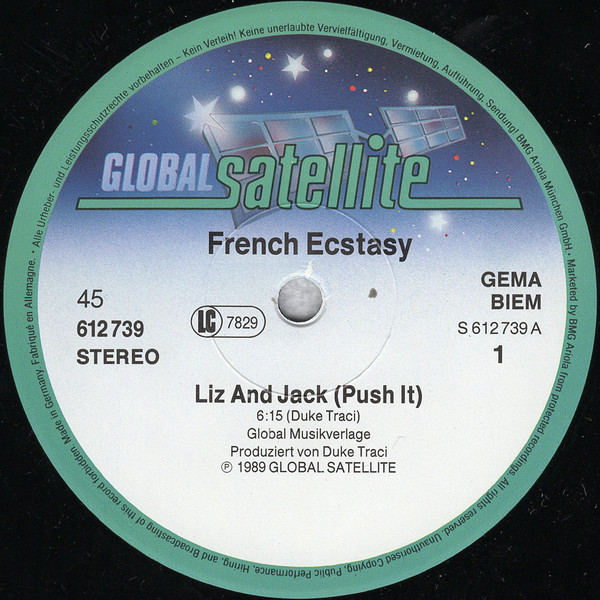 French Ecstasy - Liz And Jack (Push It) (UK Remix) | Global Satellite (612 739) - 2