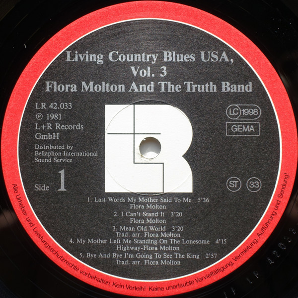 Flora Molton And The Truth Band - From Washington, DC, USA | L+R Records (LR 42.033) - 3 Flora Molton And The Truth Band - From Washington, DC, USA | L+R Records (LR 42.033) - 3
