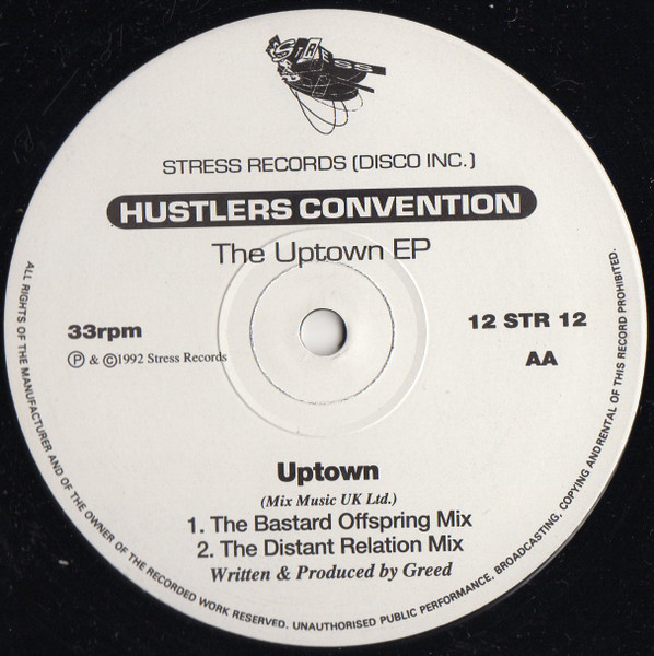 Hustlers Convention - The Uptown EP | Stress Records (12 STR 12) - 2 Hustlers Convention - The Uptown EP | Stress Records (12 STR 12) - 2