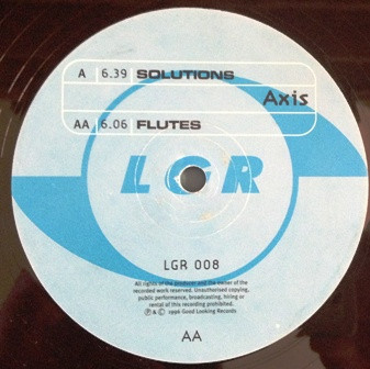 Axis - Solutions / Flutes | Looking Good Records (LGR 008) - 4