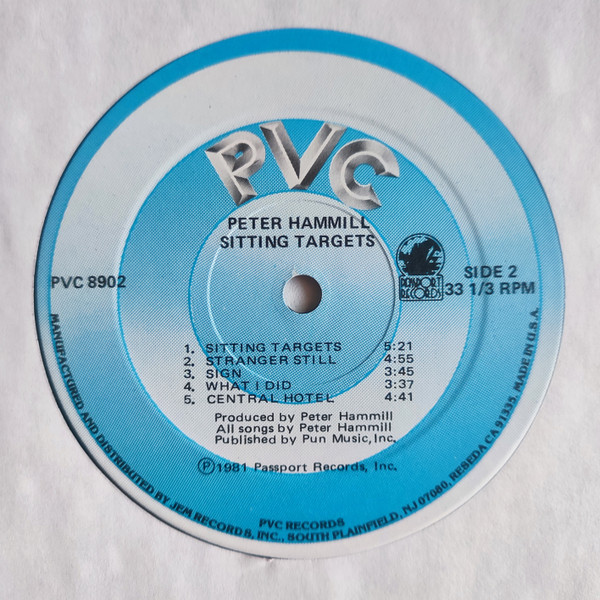 Peter Hammill - Sitting Targets | PVC Records (PVC 8902) - 4 Peter Hammill - Sitting Targets | PVC Records (PVC 8902) - 4