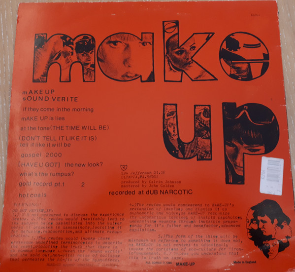 The Make-Up - Sound Verite | K (klp64) - 2