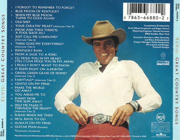 Elvis Presley - Great Country Songs | RCA (07863 66880-2) - 2 Elvis Presley - Great Country Songs | RCA (07863 66880-2) - 2