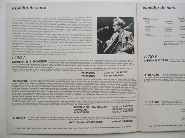 Carlos Paredes - Espelho De Sons | Philips (834 319-1) - 4 Carlos Paredes - Espelho De Sons | Philips (834 319-1) - 4