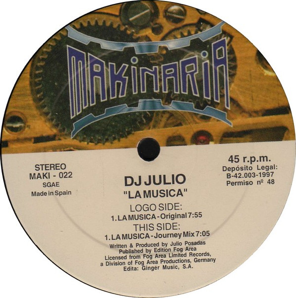 DJ Julio - La Musica | Makinaria Records (MAKI-022) - 3