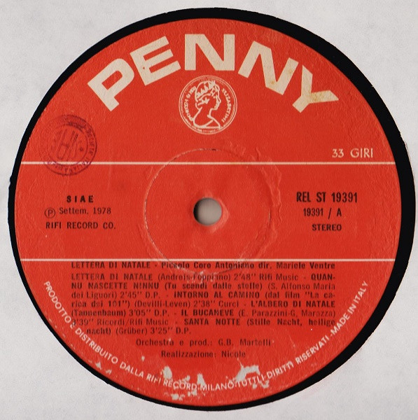 Piccolo Coro Dell'Antoniano Diretto Da Mariele Ventre - Lettera Di Natale | Penny (REL-ST 19391) - 3 Piccolo Coro Dell'Antoniano Diretto Da Mariele Ventre - Lettera Di Natale | Penny (REL-ST 19391) - 3