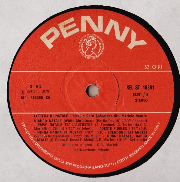 Piccolo Coro Dell'Antoniano Diretto Da Mariele Ventre - Lettera Di Natale | Penny (REL-ST 19391) - 4 Piccolo Coro Dell'Antoniano Diretto Da Mariele Ventre - Lettera Di Natale | Penny (REL-ST 19391) - 4