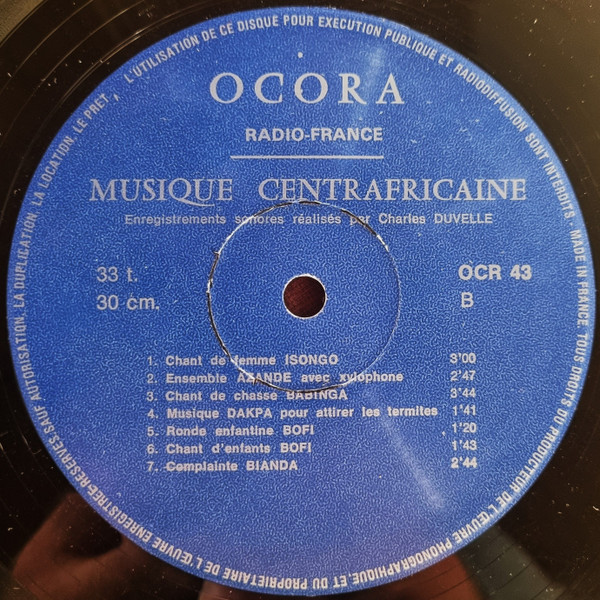 Various - Musique Centrafricaine | Ocora (OCR 43) - 4