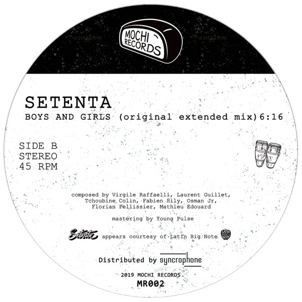 Setenta - Boys and Girls EP | Mochi Records (MR002) - 2