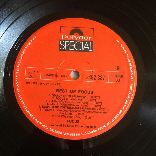 Focus - Best Of Focus | Polydor (2482 387) - 4 Focus - Best Of Focus | Polydor (2482 387) - 4
