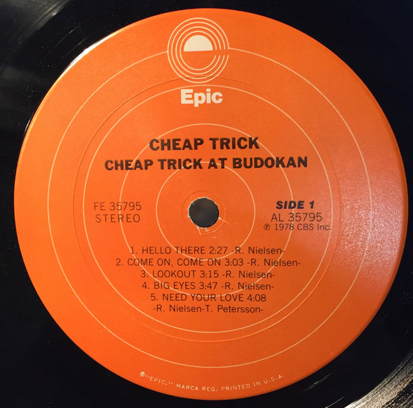Cheap Trick - Cheap Trick At Budokan | Epic (FE 35795) - 4