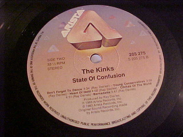 The Kinks - State Of Confusion | Arista (205 275) - 3