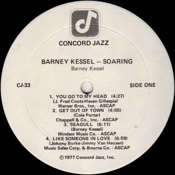 Barney Kessel - Soaring | Concord Jazz (CJ-33) - 3