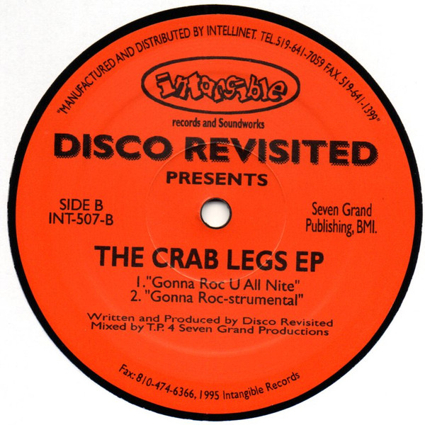 Disco Revisited - The Crab Legs EP | Intangible Records & Soundworks (INT-507) - 2