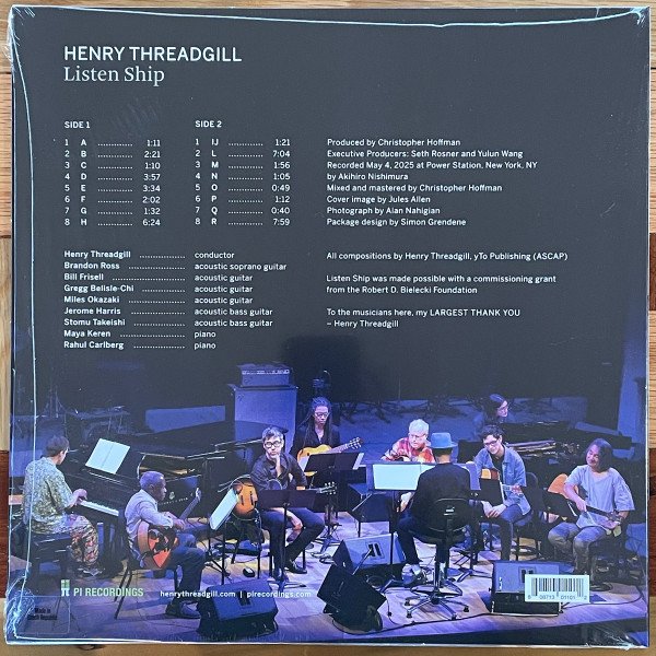 Henry Threadgill - Listen Ship | Pi Recordings (PI110) - 2 Henry Threadgill - Listen Ship | Pi Recordings (PI110) - 2