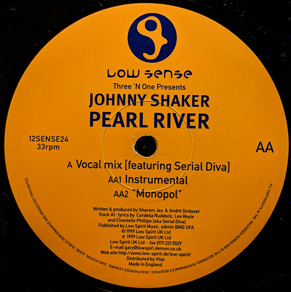 Three 'N One Presents Johnny Shaker - Pearl River | Low Sense (12SENSE24) - 4