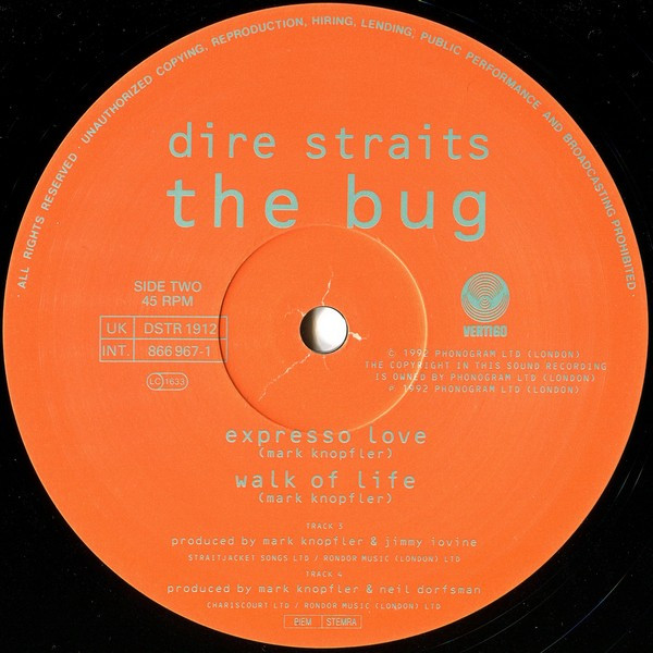 Dire Straits - The Bug | Vertigo (DSTR 1912) - 2