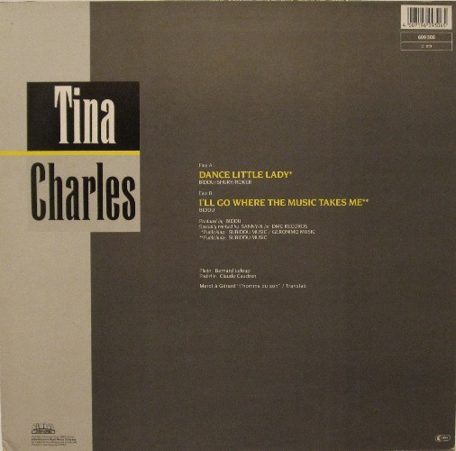 Tina Charles - Dance Little Lady | Global Records And Tapes (609 306) - 2
