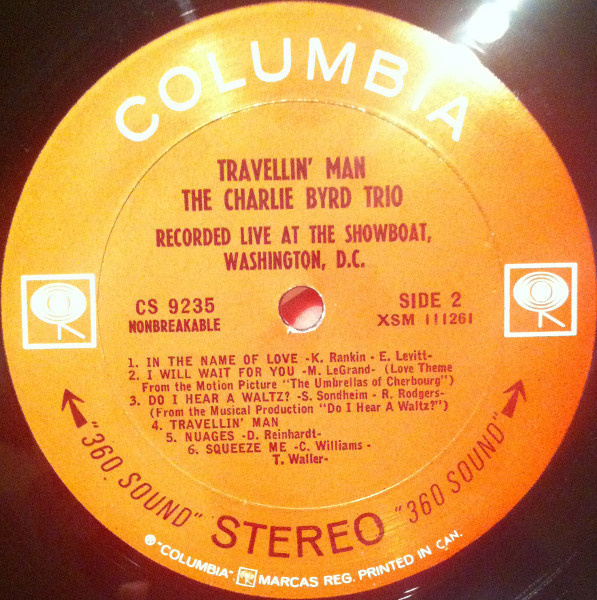 Charlie Byrd Trio - Travellin' Man [Vinyl] | Columbia (CS 9235) - 4