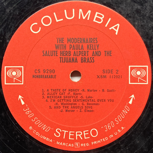 The Modernaires - The "Mods" Salute Herb Alpert And The Tijuana Brass | Columbia (CS 9290) - 4 The Modernaires - The "Mods" Salute Herb Alpert And The Tijuana Brass | Columbia (CS 9290) - 4