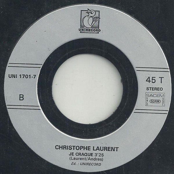 Christophe Laurent - Oublier Son Visage | Unirecord (UNI 1701-7) - 4